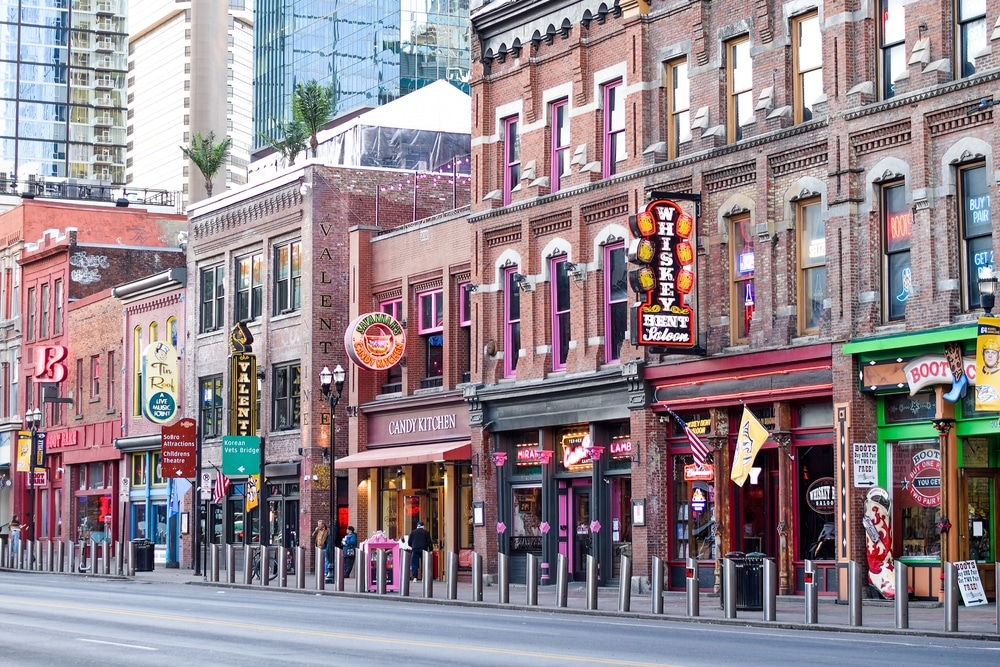 photo of the Honky Tonks in Nashville